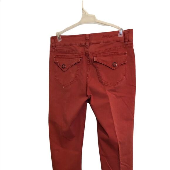 JAG  cropped rusty orange cropped pants. Material stretches. Size: 12 - Picture 2 of 5